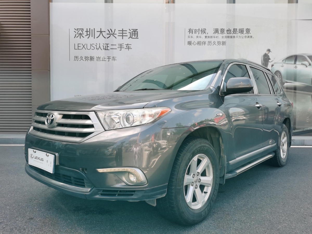 2012 Toyota Highlander 2.7 manual and self-integrated two-wheel drive 7-seat elite version 212,000 kilometers